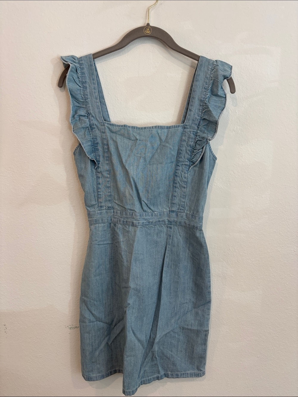 Denim Mini Dress. Size Small